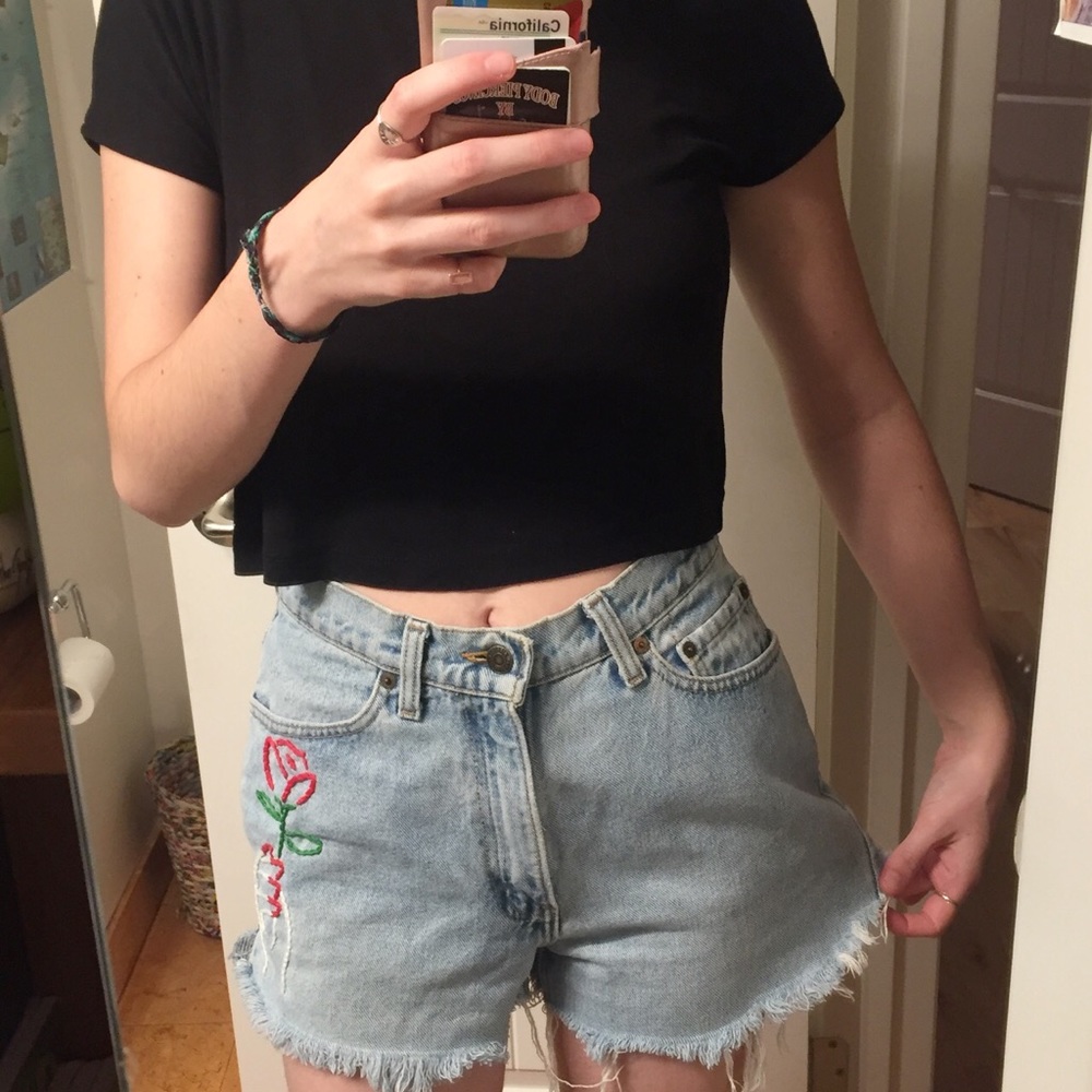 Cutoff Levi shorts